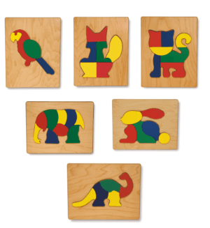 Premium Animal Puzzles (set of 6)